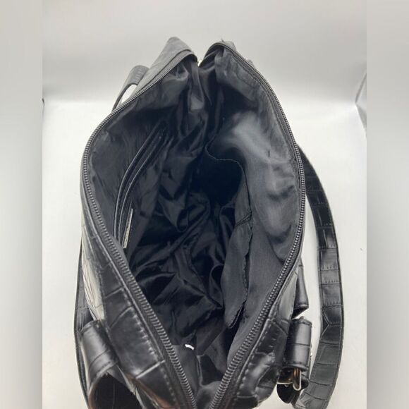 Luca Ferri Black Snake Print Shoulderbag - Picture 6 of 13